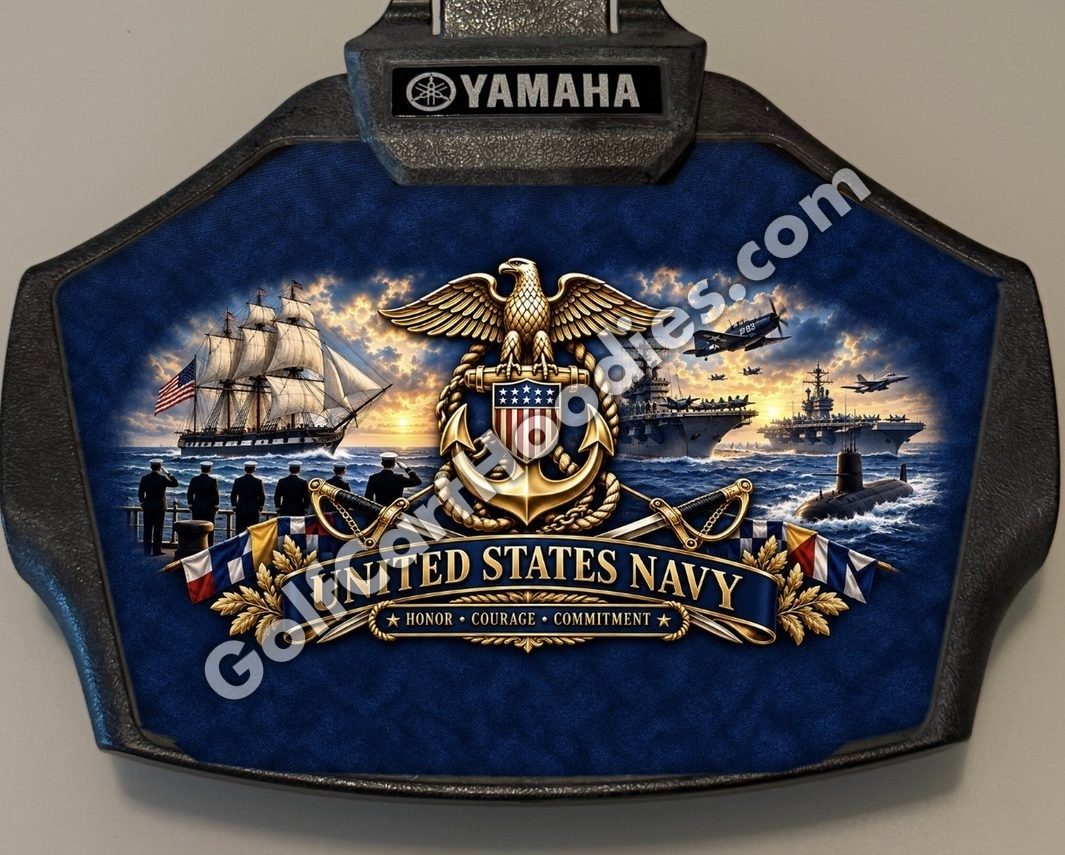 U.S. Navy Score Cardie on a Yamaha score card holder